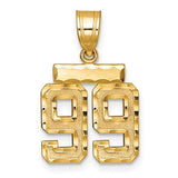 14k-small-brushed-diamond-cut-number-99-charm-SolomonJeweler-Wichita-KS-CustomJewelry