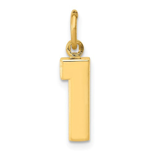 14k-small-polished-number-1-charm-SolomonJeweler-Wichita-KS-CustomJewelry