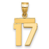 14k-small-polished-number-17-charm-SolomonJeweler-Wichita-KS-CustomJewelry