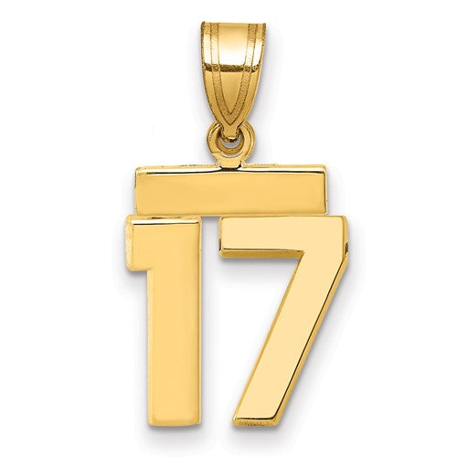 14k-small-polished-number-17-charm-SolomonJeweler-Wichita-KS-CustomJewelry
