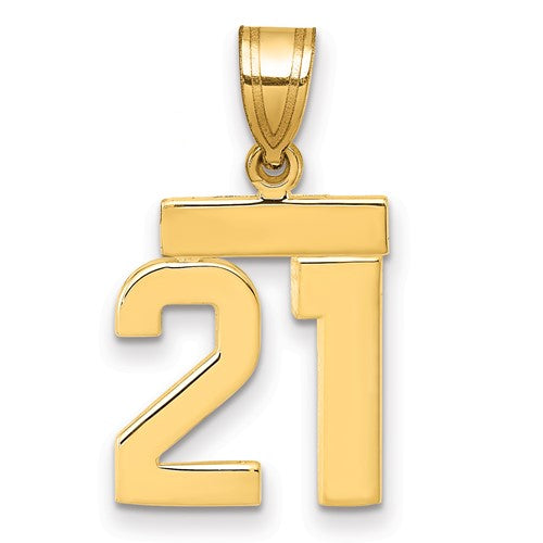 14k-small-polished-number-21-charm-SolomonJeweler-Wichita-KS-CustomJewelry