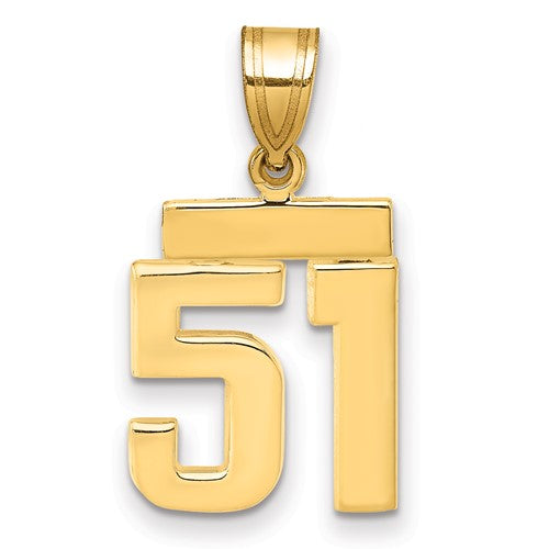 14k-small-polished-number-51-charm-SolomonJeweler-Wichita-KS-CustomJewelry