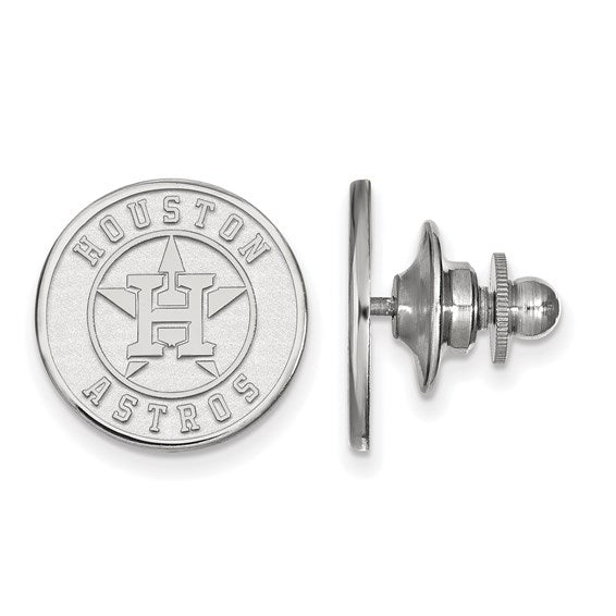 Major League Baseball LogoArt  Houston Astros Pin in 14 Karat Gold - Solomon Jewelers