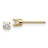 14ky-25ct-i2-k-l-diamond-stud-push-on-post-earrings-SolomonJeweler-Wichita-KS-CustomJewelry