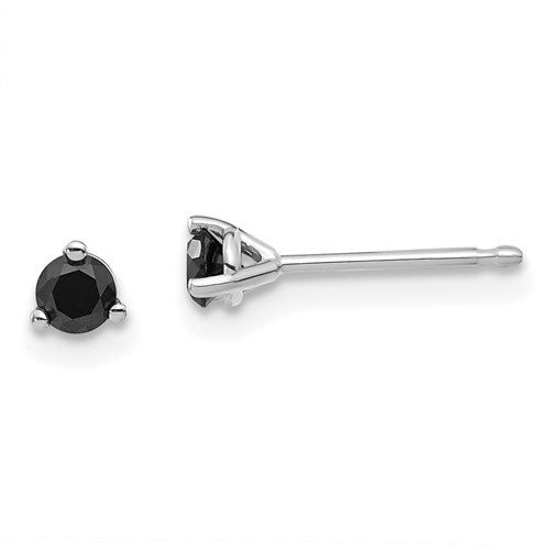 14k-white-gold-1-4ct-black-diamond-stud-earrings-SolomonJeweler-Wichita-KS-CustomJewelry