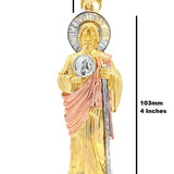10 Karat Tri-Color Gold St. Jude Pendant - Solomon Jewelers