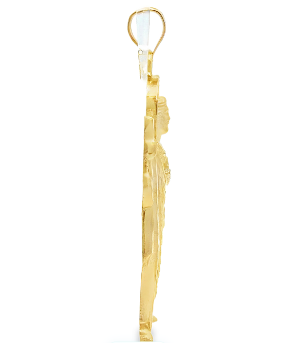 10 Karat Yellow Gold St. Jude Pendant - Solomon Jewelers