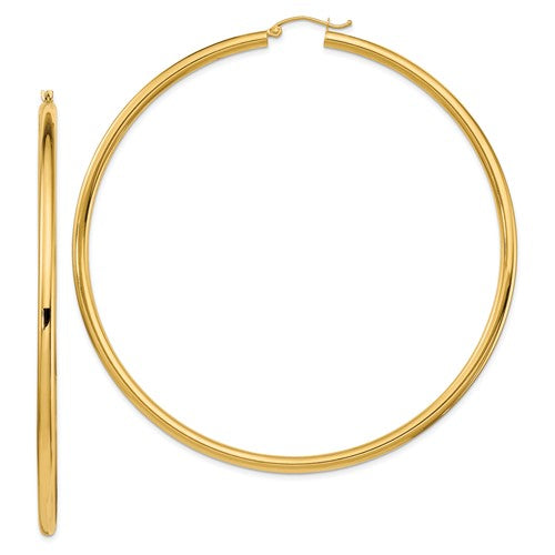 14k-polished-3x80mm-lightweight-tube-hoop-earrings-SolomonJeweler-Wichita-KS-CustomJewelry