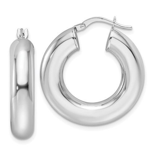 14k-white-gold-polished-6mm-hollow-round-tube-round-hoop-earrings-SolomonJeweler-Wichita-KS-CustomJewelry