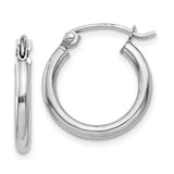 14k-white-gold-polished-2x15mm-lightweight-tube-hoop-earrings-SolomonJeweler-Wichita-KS-CustomJewelry