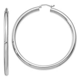 14k-white-gold-polished-4mm-tube-hoop-earrings-SolomonJeweler-Wichita-KS-CustomJewelry