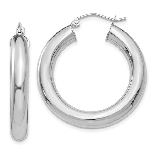 14k-white-gold-polished-5mm-lightweight-hoop-earrings-SolomonJeweler-Wichita-KS-CustomJewelry