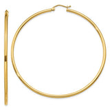 14k-polished-2x65mm-tube-hoop-earrings-SolomonJeweler-Wichita-KS-CustomJewelry