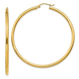 14k-polished-2-5mm-lightweight-tube-hoop-earrings-SolomonJeweler-Wichita-KS-CustomJewelry