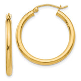 14k-polished-2-5mm-tube-hoop-earrings-SolomonJeweler-Wichita-KS-CustomJewelry