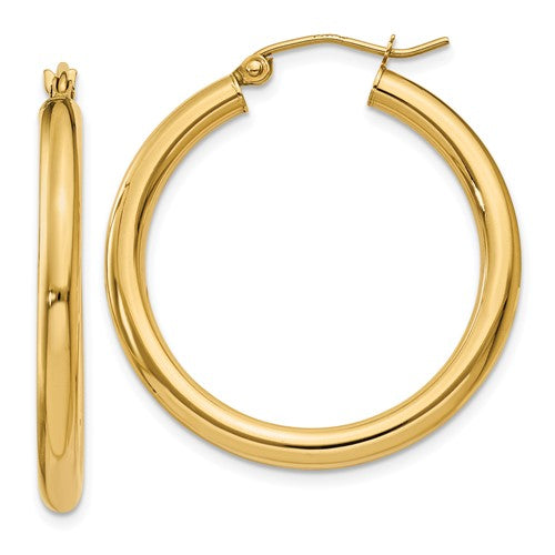 14k-polished-3mm-tube-hoop-earrings-SolomonJeweler-Wichita-KS-CustomJewelry