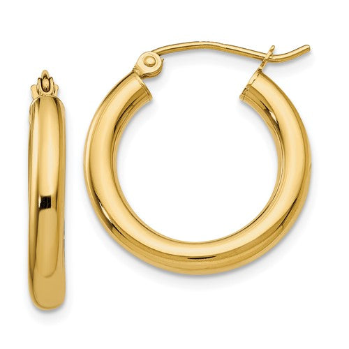 14k-polished-3mm-lightweight-tube-hoop-earrings-SolomonJeweler-Wichita-KS-CustomJewelry