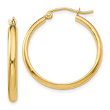 14k-polished-hoop-earring-SolomonJeweler-Wichita-KS-CustomJewelry