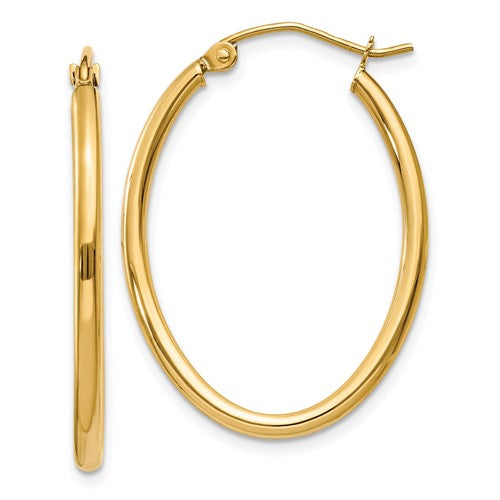 14k-oval-polished-hoop-earring-SolomonJeweler-Wichita-KS-CustomJewelry