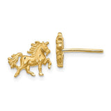 14k-satin-diamond-cut-unicorn-post-earrings-SolomonJeweler-Wichita-KS-CustomJewelry