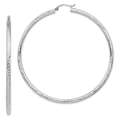 14k-white-gold-lightweight-3mm-diamond-cut-hoop-earrings-SolomonJeweler-Wichita-KS-CustomJewelry