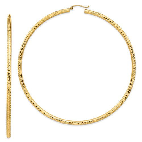 14k-lightweight-3mm-diamond-cut-hoop-earrings-SolomonJeweler-Wichita-KS-CustomJewelry