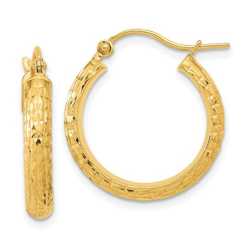 14k-polished-and-textured-d-c-hoop-earrings-SolomonJeweler-Wichita-KS-CustomJewelry