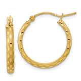 14k-polished-and-satin-diamond-cut-hoop-earrings-SolomonJeweler-Wichita-KS-CustomJewelry