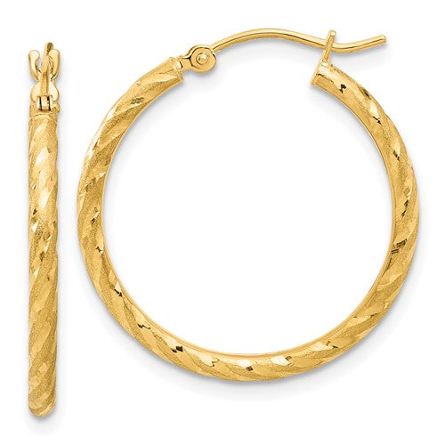 14k-polished-and-satin-d-c-2-05mm-hoop-earrings-SolomonJeweler-Wichita-KS-CustomJewelry