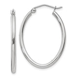 14k-white-gold-polished-2mm-oval-tube-hoop-earrings-SolomonJeweler-Wichita-KS-CustomJewelry