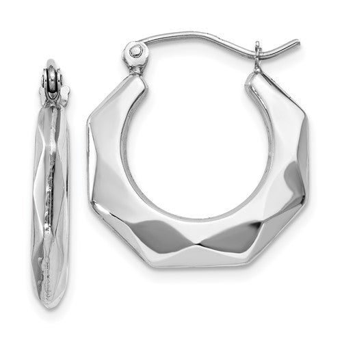 14k-white-gold-faceted-hoop-earrings-SolomonJeweler-Wichita-KS-CustomJewelry