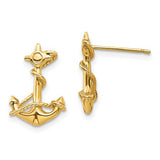 14k-3-d-anchor-with-rope-post-earrings-SolomonJeweler-Wichita-KS-CustomJewelry