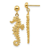 14k-large-seahorse-dangle-post-earrings-SolomonJeweler-Wichita-KS-CustomJewelry