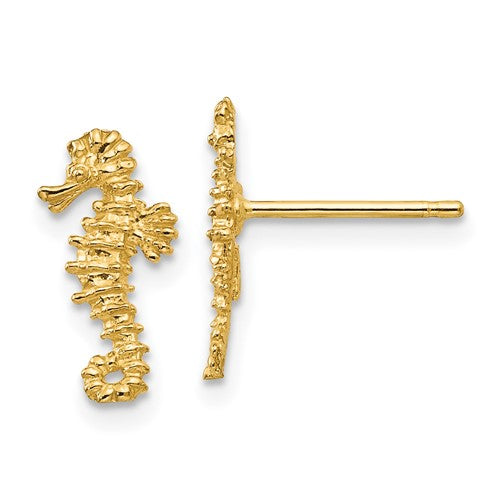 14k-mini-left-and-right-seahorse-post-earrings-SolomonJeweler-Wichita-KS-CustomJewelry
