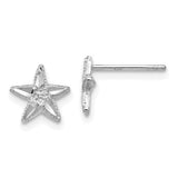 14k-white-gold-diamond-cut-starfish-earrings-SolomonJeweler-Wichita-KS-CustomJewelry
