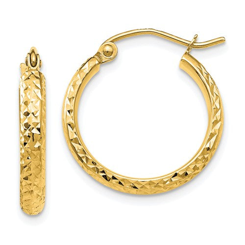 14k-diamond-cut-2-8x18mm-hollow-hoop-earrings-SolomonJeweler-Wichita-KS-CustomJewelry