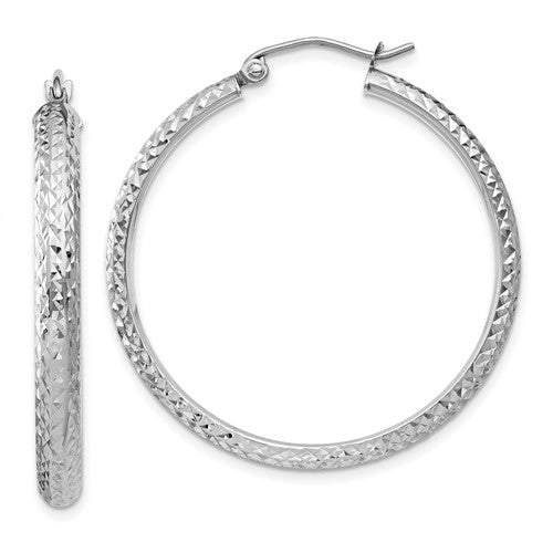 14k-white-gold-diamond-cut-3-5x34mm-hollow-hoop-earrings-SolomonJeweler-Wichita-KS-CustomJewelry