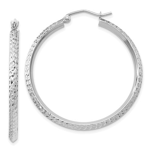 14k-white-gold-knife-edge-diamond-cut-2-5x25mm-hoop-earrings-SolomonJeweler-Wichita-KS-CustomJewelry
