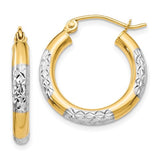 14k-rhodium-diamond-cut-3x20mm-hoop-earrings-SolomonJeweler-Wichita-KS-CustomJewelry