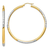 14k-and-rhodium-diamond-cut-3x55mm-hoop-earrings-SolomonJeweler-Wichita-KS-CustomJewelry