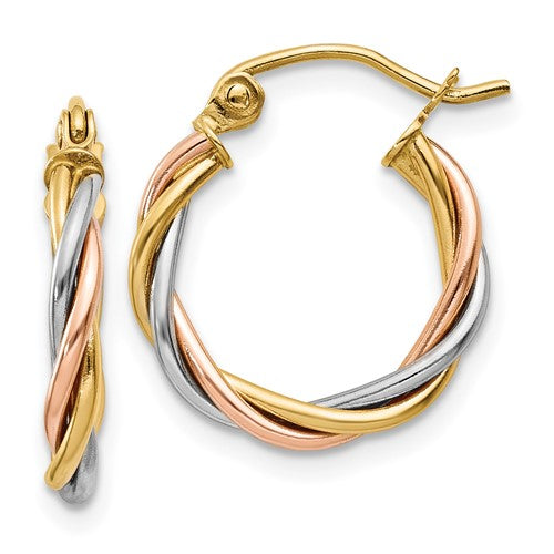 14k-tri-color-polished-2-5mm-twisted-hoop-earrings-SolomonJeweler-Wichita-KS-CustomJewelry
