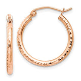 14k-rose-gold-diamond-cut-polished-hoop-earrings-SolomonJeweler-Wichita-KS-CustomJewelry