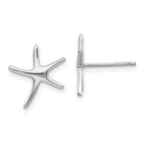 14k-white-gold-polished-mini-starfish-earrings-SolomonJeweler-Wichita-KS-CustomJewelry
