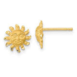 14k-satin-diamond-cut-sun-post-earrings-SolomonJeweler-Wichita-KS-CustomJewelry