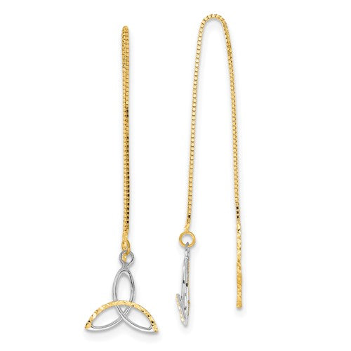 14k-w-rhodium-d-c-box-chain-celtic-knot-threader-earrings-SolomonJeweler-Wichita-KS-CustomJewelry