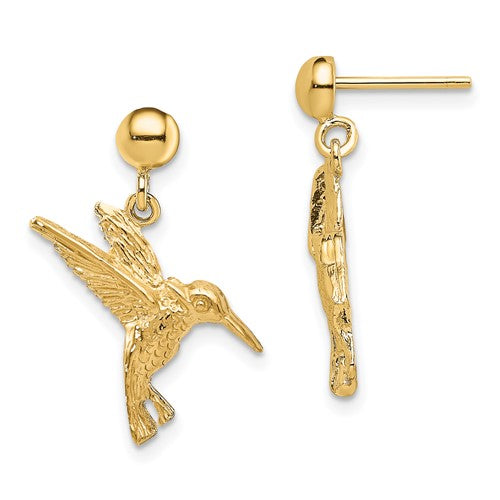 14k-hummingbird-post-dangle-earrings-SolomonJeweler-Wichita-KS-CustomJewelry