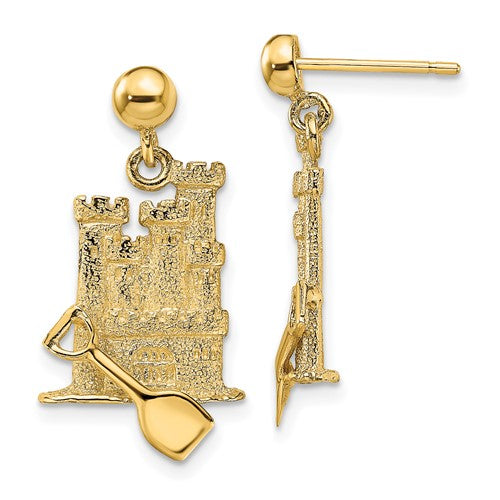 14k-3-d-w-shovel-sand-castle-dangle-earrings-SolomonJeweler-Wichita-KS-CustomJewelry
