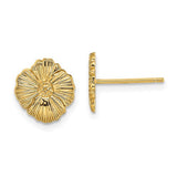 14k-flower-post-earrings-SolomonJeweler-Wichita-KS-CustomJewelry