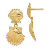 14k-double-scallop-shell-dangle-earrings-SolomonJeweler-Wichita-KS-CustomJewelry