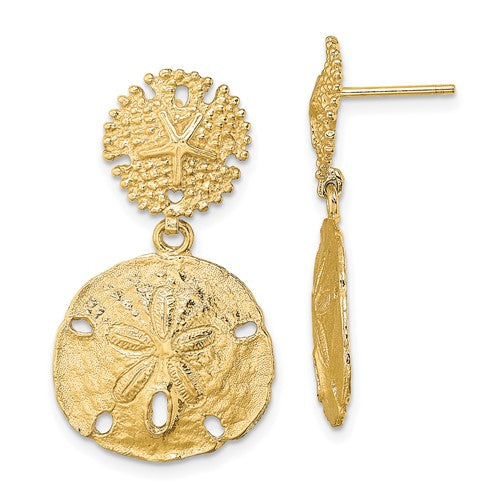 14k-double-sand-dollar-dangle-earrings-SolomonJeweler-Wichita-KS-CustomJewelry